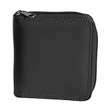 Royce Leather Zip Around Men's Wallet (Black)