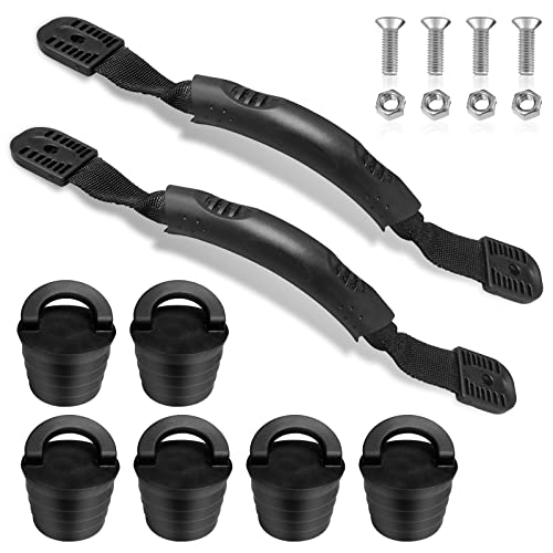 TEANTECH Kayak Carry Handles Canoe Boat Side Mount Kayaking Carrying Handle Replacement Accessory for Kayaks Canoe Boat Suitcase Luggage etc