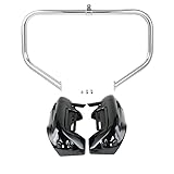 TCT-MOTORPARTS Vivid Black Lower Vented Leg Fairing & Guard Bar Fit For Harley Road King Glide Electra Glide Ultra Classic FLHTCU 2009-2013