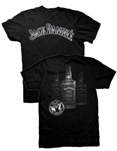 Preisvergleich Produktbild Jack Daniels 3 Flaschen Herren T-Shirt