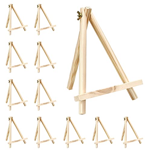 9 Inches Wood Tabletop Easels For Painting Canvas,Set Of 12 Small Display Easels For Painting Art Craft Painting Easel Stand For Artist Adults Students Classroom #TOP3