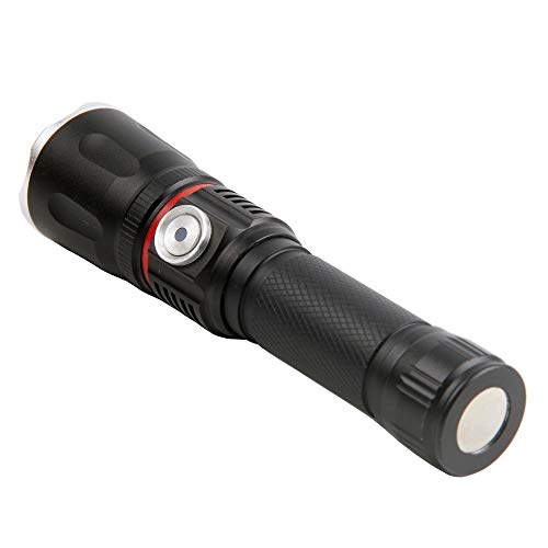 Preisvergleich Produktbild Led taschenlampe usb wiederaufladbare, einstellbarer fokus taschenlampe mit wasserdicht super helle 800 lumen t6 cob magnetfuß und 3 modi für camping wandern etc. (18650 batterie nicht enthalten)