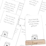Embracing Mindfulness 80 Fragen zur Selbstentdeckung – Achtsamkeitskarten mit Holzständer für Coaching Reflexion & persönliches Wachstum