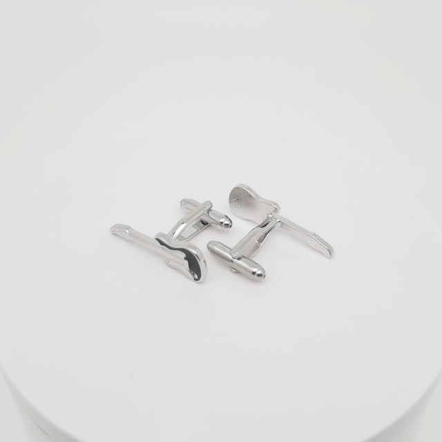 Mancuernillas de guitarra eléctrica para camisa de hombre miniatura 7