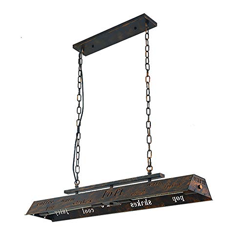 Lustre industriel E27 double cage métal au style rétro rétro