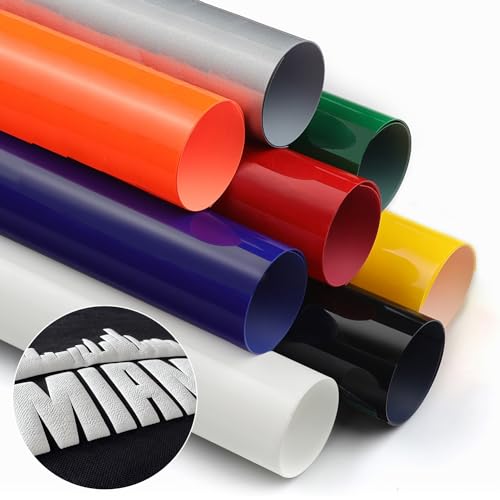 TransWonder Puff-Vinyl-Heat-Transfer - 8Pcs 3D Puff Heat Transfer...