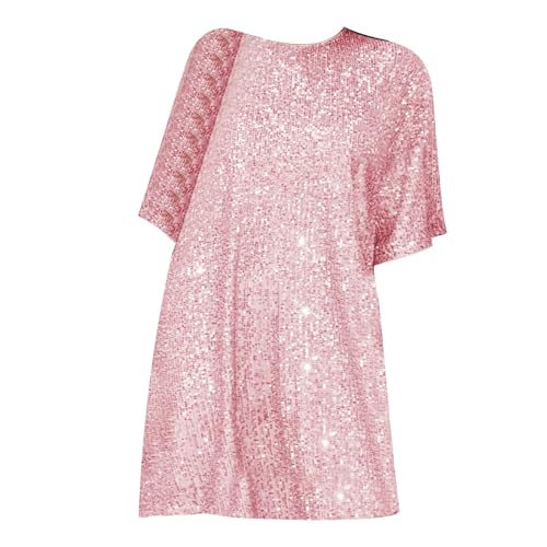 Robe métallique ample et fluide aux reflets lumineux modernes - 3
