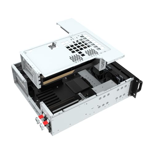 Image of Silverstone Technology RM32 3U rackmount Server Chassis Supporting 4-Slot high-end Graphics Cards and 360mm radiators, SST-RM32