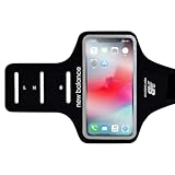 【 new balance 正規品 】 ランニング ニューバランス 「 アームバンド 」 M-factory タッチ操作 軽量 スポーツ iphone アンドロイド スマホ ポーチ (ブラック)