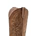 DREAM PAIRS Women's Cowboy Cowgirl Boots Embroidered Square Toe Mid Calf Western Boots Fashion Dress Chunky Low Heel Shoes for Theme Party Country Concert,Size 8,Brown,DWUMMB2516