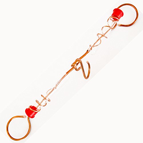 Best Copper Hummingbirds Tube Feeder See-Saw - Perfect for Nectar Feeders - New Bee & Wasp Proof Design