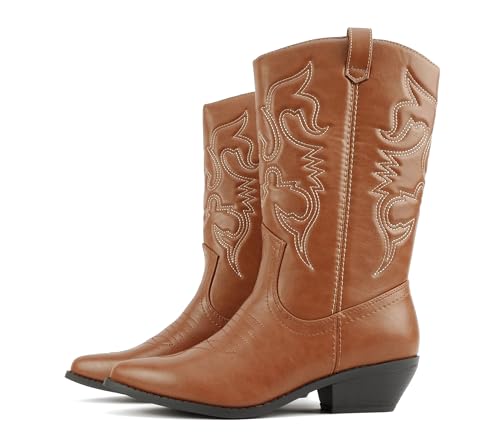Image of Soda Women's Rodeo Western Pointed Toe Cowboy Boots