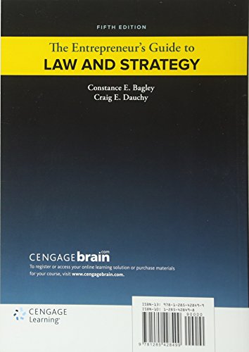 The Entrepreneur's Guide to Law and Strategy