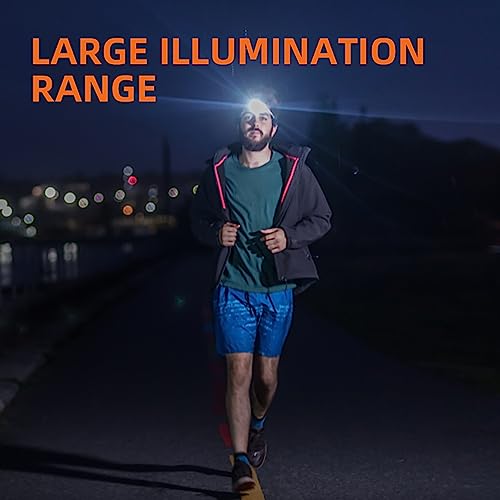 SuperFire LED Head Torch Rechargeable, 2000LM Super Bright Headlamp with Storage Box, USB C headtorch Sensor Control - Image 2