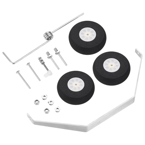 MECCANIXITY 1 Set Aluminum Landing Gear Wheel Kit DIY Parts with Wheels and Axles for RC Plane Jet...