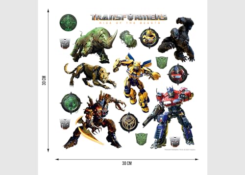 Vinilo decorativo para pared infantil Transformers 30x30 cm miniatura 5