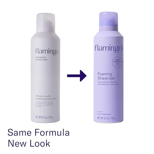 FLAMINGO Women's Foaming Shaving Gel with Aloe Vera, 6.7oz - 3ct - Image 4