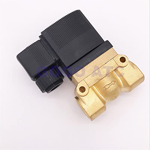 Électrovanne haute pression 50bar 3/8 BSP 24V DC NC laiton PTFE - 5