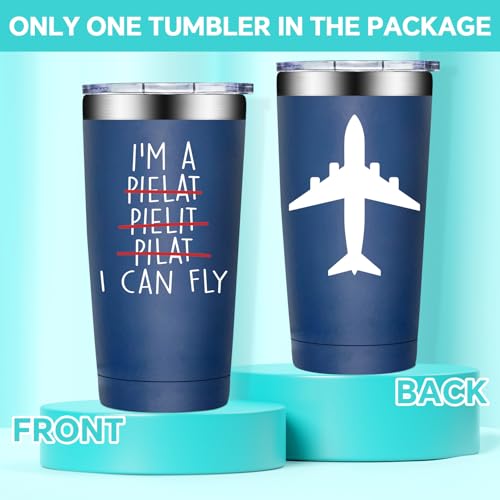 20oz I Can Fly Pilot Tumbler Cup