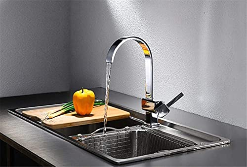 Robinet de cuisine mitigeur eau chaude froide évier de lavage rotatif cuivre complet