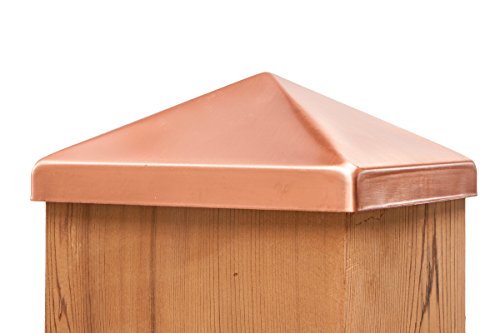 Solid Copper 4x4 Pyramid Post Cap (3 1/2