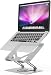 GRIFEMA Laptop Stand for Desk, 360 Swivel Adjustable Height Laptop Stand