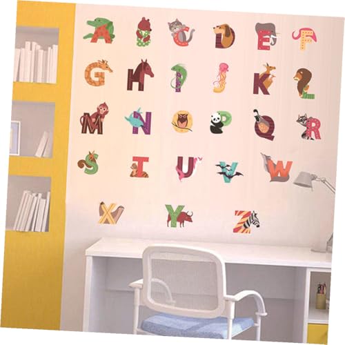 LALAFINA Vinilo Decorativo Alfabeto Animales Cartoon PVC miniatura 5