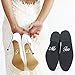 P015 Schuhaufkleber Hochzeit Set Schuhsticker Aufschrift"I Do" und"Me Too" für Braut und Bräutigam, Aufkleber, Schuh Sticker (Weiss)