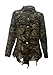 Seltaon Casual Ripped Camo Jacket for Women Fall Camouflage Army Fatigue Green Jackets Coat Plus Size