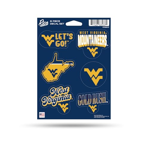 Rico Industries NCAA Pitt Panthers 6-Piece Decal Set