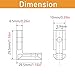 12 Sets 1010 Series Aluminum Extrusion L-Shape Inside Corner Connectors,12pcs 1010 Extruded Aluminum Profile L Bracket with Screws and Wrench, for 1010 Extrusion Profile Accessories