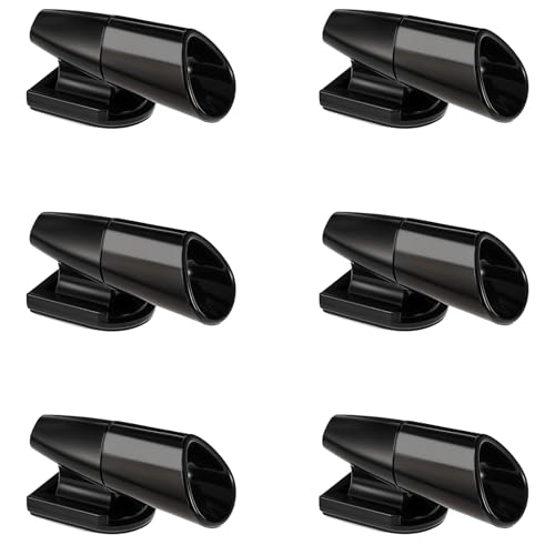WQNNQW 6 Pièces Sifflet Ultrason Anti Gibier,Sifflets De Cerf,Sifflet Ultrason Voiture Anti Gibier Cerf Lièvres,Sifflet Ultrason Autocollant Anti Gibier,pour Voiture Camions Et Motos (Noir)