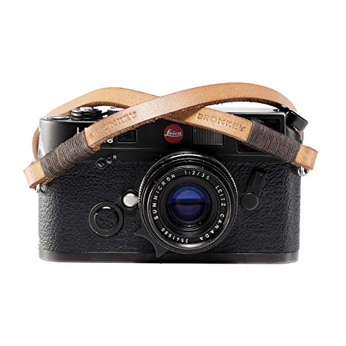 Bronkey Tokyo 106 (120 cm) Kameragurt Leder Kamera Schulter Nackenriemen Universal-Ringverbindung – Bild 3