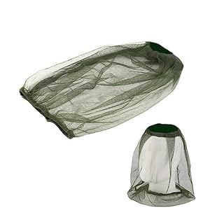 Mosquito Head Net Mesh with Extra Fine Holes Protective Cover Insect Bug Bee Mosquito Gnats,Face Netting for Any Outdoor Lover Camping/Hiking/Fishing,Fits Most Sizes of Hats