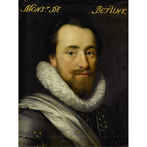 Artery8 Van Mierevelt Portrait Syrius Bethune Art Print Canvas Premium Wall Decor Poster Mural