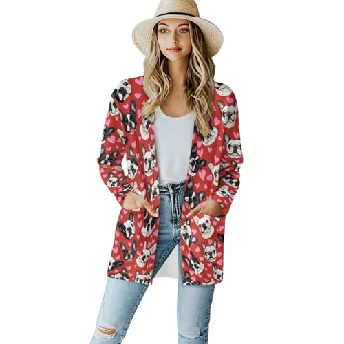 Image of Cardigan for Women Long Sweater Open Front Sweaters Fashion Lightweight Cardigans with Pockets