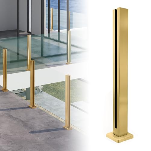 Balaustrada de cristal elegante para hogares exclusivos