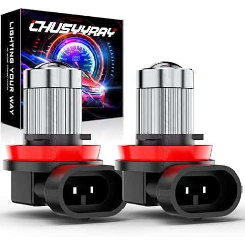 CHUSYYRAY Compatible for 2011 2012 2013 2014 2015 Kia Optima Led Fog Lights, H16 H8 H11 Led Fog Light Bulbs with Projector, 6000K White, 300% Brightness, Plug n Play, Pack of 2 Cover