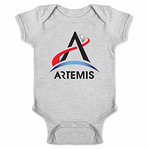 Pop Threads NASA Artemis Program Emblem Moon Mars Infant Baby Boy Girl Bodysuit