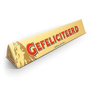 Toblerone Chocoladereep Cadeau L – 360 gram Chocolade – Met Boodschap (Gefeliciteerd)