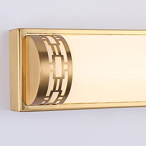 Aplique LED espejo baño dorado estilo chino de 48 a 83 cm con luz delantera antiniebla 4