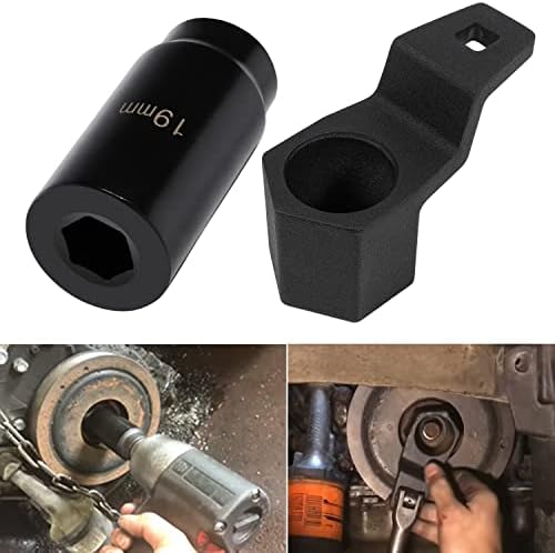 19 mm Harmonic Balancer Socket & 50mm Crankshaft Crank Pulley Wrench Holder for Honda and Acura Engines