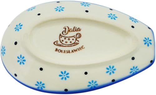 Miniatura 4 de Soporte para cuchara de cerámica polaca de 4½ pulgadas (tema Baby Blues) Signature UNIKAT + Certificado de autenticidad azul, (Baby Blues),Belleza