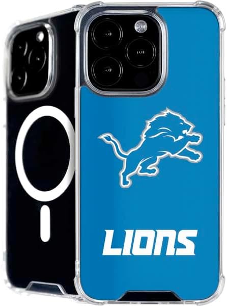 Skinit Phone Case Compatible with MagSafe iPhone 16 Pro Max - Officially Licensed NFL Detroit Lions Distressed Design