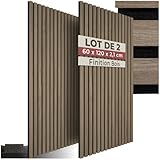 tectake® Lot de 2 panneaux acoustiques muraux et pour plafond, en Bois MDF, 120 x 60 x 2,...