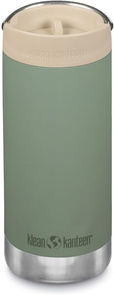 Klean Kanteen TKWide Insulated Coffee Tumbler with Café Cap - Stainless Steel - Sea Spray