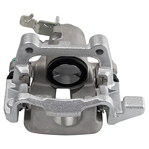 Image of TRQ Rear Brake Pad and Rotor Set Ceramic G Coated Rotors Calipers Compatible with 2010 Volkswagen Golf Jetta
