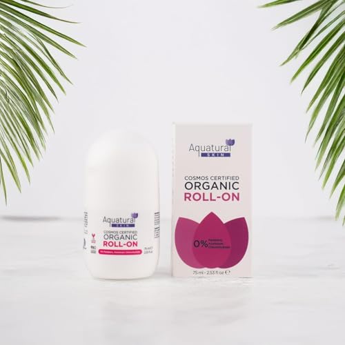 Image of Organic Deodorant Women & Men Roll On, Natural Formula for Sensitive Skin, Long-Lasting Odor Protection 2.53 Fl Oz Pack of 2, Rose Vanilla