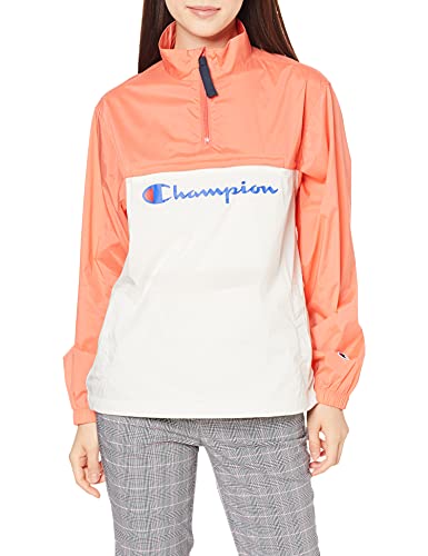 [チャンピオン] ハーフジップジャケット ストレッチ UVカット 防風 撥水 スクリプトロゴ GOLF WOMEN'S CW-TG601 レディース ライトピンク S