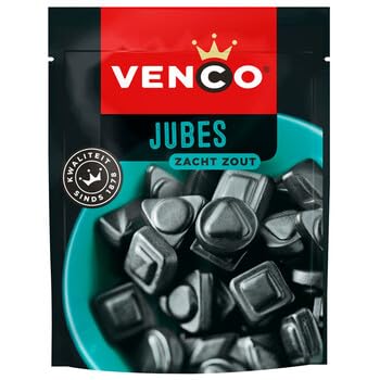 Venco Jubes I Dutch Black Soft and Salty Licorice I 235g 8.28 ounce